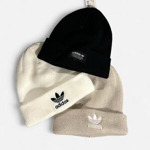 Adidas Beanie Bundle- Black, White, Beige